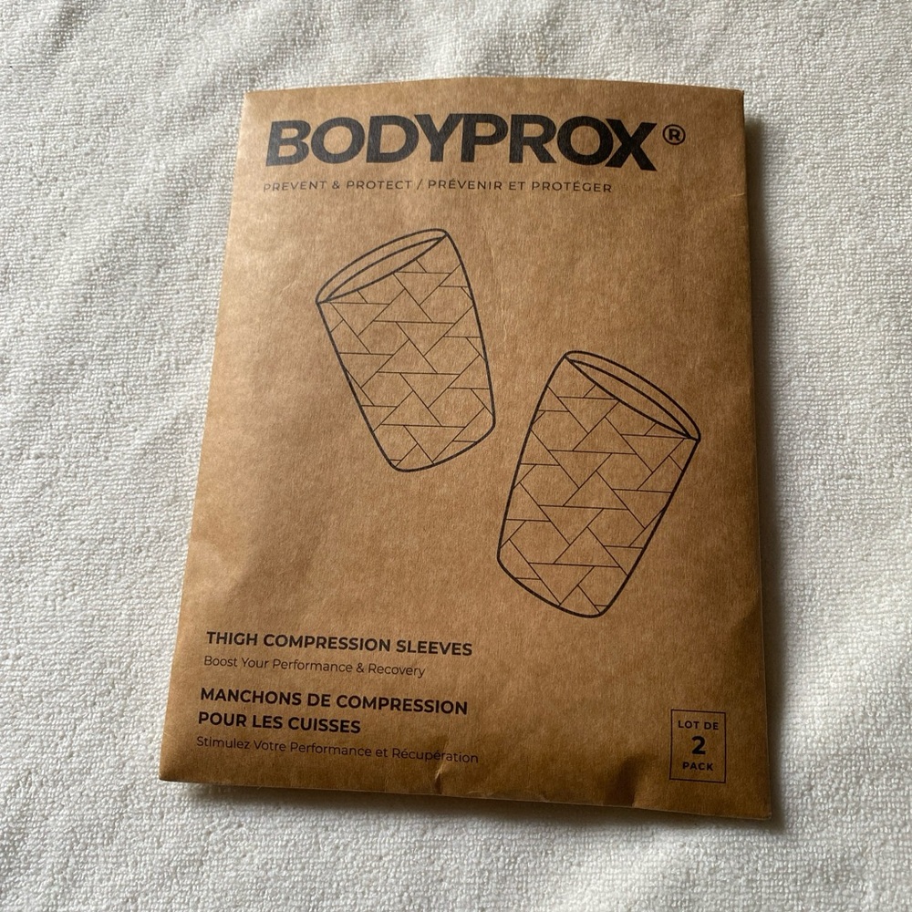 Brown Thigh Compression Sleeves - 2 Pack